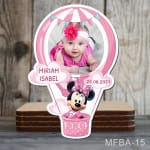 Marturii magnetice botez Balon aer cald - Minnie Mouse - MFBA-15