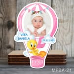 Marturii magnetice botez Balon aer cald - Tweety - MFBA-21