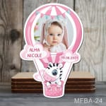 Marturii magnetice botez Balon aer cald - Zebra - MFBA-24