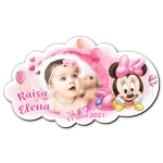 Marturii botez magnetice forma norisor - Minnie Mouse - MCN-06 - imagine 2