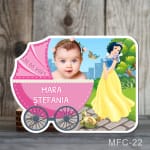 Magneti personalizati botez alba ca zapada