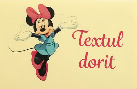 2 – Minnie si text