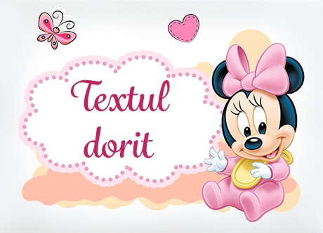 1 – Decor Baby Minnie si text