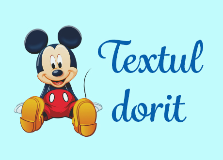 2 – Mickey si text