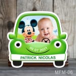 magneti botez masina verde cu Mickey