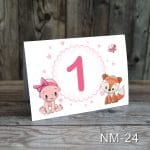 Numere de masa botez - Fetita si vulpe - NM-24 - imagine 3