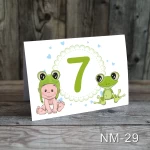 Numere de masa botez - Baietel si broscuta - NM-29