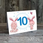 Numere de masa botez - Baietel si iepuras - NM-26 - imagine 8