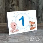 Numere de masa botez - Baietel si vulpe - NM-25 - imagine 3