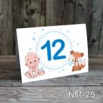Numere de masa botez - Baietel si vulpe - NM-25 - imagine 8