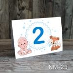 Numere de masa botez - Baietel si vulpe - NM-25 - imagine 4