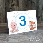 Numere de masa botez - Baietel si vulpe - NM-25 - imagine 5