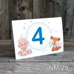 Numere de masa botez - Baietel si vulpe - NM-25 - imagine 6