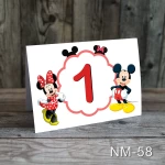 Numere de masa botez - Minnie si Mickey - NM-58