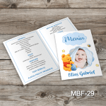 Meniu Botez cu poza - Winnie the Pooh - MBF-29