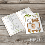 Meniu Botez cu poza - Jungla - MBF-31
