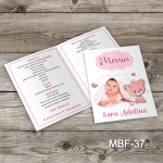 Meniu Botez cu poza - Pisicuta - MBF-37