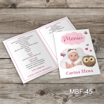 Meniu Botez cu poza - Bufnita - MBF-45