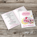 Meniu Botez cu poza - Minnie Mouse - MBF-50