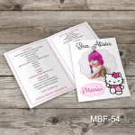 Meniu Botez cu poza - Hello Kitty - MBF-54