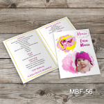Meniu Botez cu poza - Unicorn - MBF-56