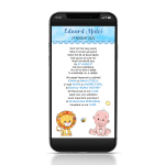 Invitatie digitala botez baieti - IDB-04