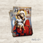 Marturii Iconite Magnetice - 7x5 cm - Maica Domnului cu pruncul Iisus Hristos - IMS-01