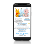 Invitatie digitala botez baieti - IDB-19