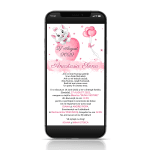 Invitatie digitala botez fetite - IDF-12