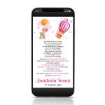 Invitatie digitala botez fetite - IDF-14