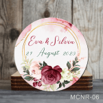 Magneti rotunzi personalizati marturii nunta - MCNR-06