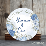 Magneti rotunzi personalizati marturii nunta - MCNR-08
