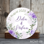 Magneti rotunzi personalizati marturii nunta - MCNR-09