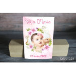 Marturii botez magnetice - Decoratiuni florale - MNV-024