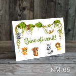 Numere de masa botez - jungla - NM-65 - imagine 2