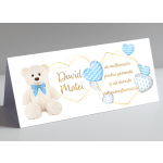 Plic de bani botez - Ursulet - PBB-036 - imagine 3