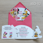 Invitatii botez fete - Decupate - Minnie Mouse si Pluto - IBD-02 - imagine 2