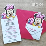 Invitatii botez fete - Decupate - Minnie Mouse - IBD-06 - imagine 3