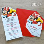 Invitatii botez fete - Decupate - Minnie Mouse - IBD-07 - imagine 2