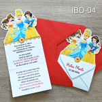 Invitatii botez fete - Decupate - Printese Disney - IBD-04 - imagine 4