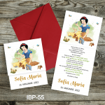 Invitatii botez cu plic colorat - Alba ca Zapada - IBP-55 - imagine 4