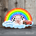 Marturii botez magnetice curcubeu - Fulger McQueen - Cars - MCC-35