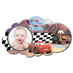 Marturii botez magnetice forma norisor - Fulger McQueen - MCN-29 - imagine 2