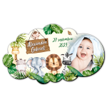 Marturii botez magnetice forma norisor - Safari - MCN-28 - imagine 2