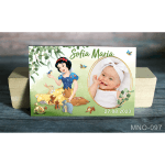 Magnet personalizat botez - Alba ca Zapada - MNO-097