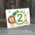 Numere de masa botez - Safari - NM-68 - imagine 3