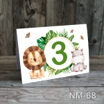 Numere de masa botez - Safari - NM-68 - imagine 4