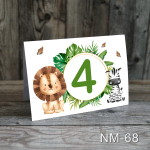 Numere de masa botez - Safari - NM-68 - imagine 5