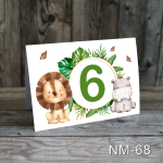 Numere de masa botez - Safari - NM-68 - imagine 7