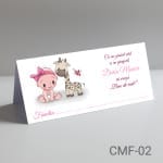 Plic de bani botez fete – Girafa – CMF-02